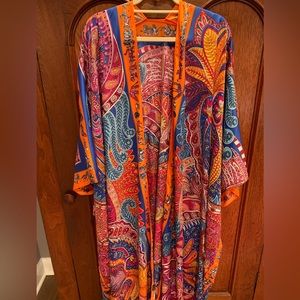Beautiful Bright Boho 100% Silk Kimono